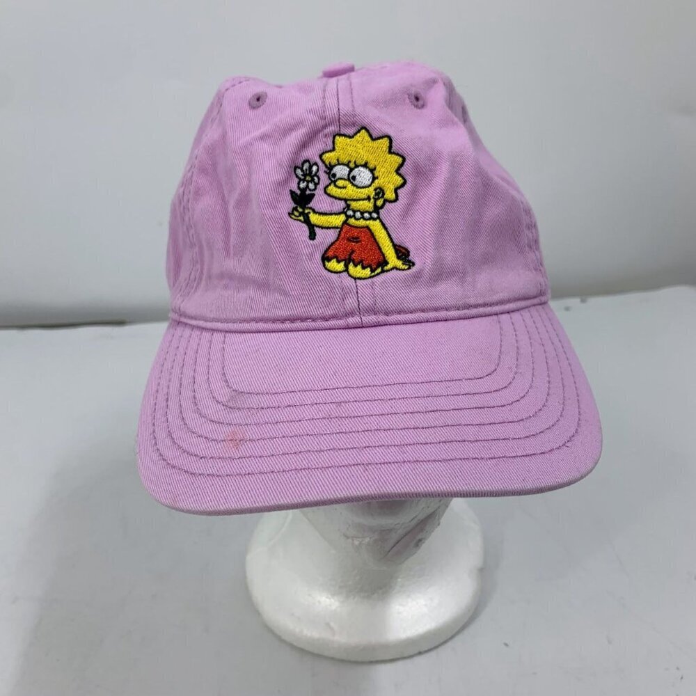 The Simpsons 20th Anniversary Lisa Simpson Daisy Pink Adjustable Strap Hat